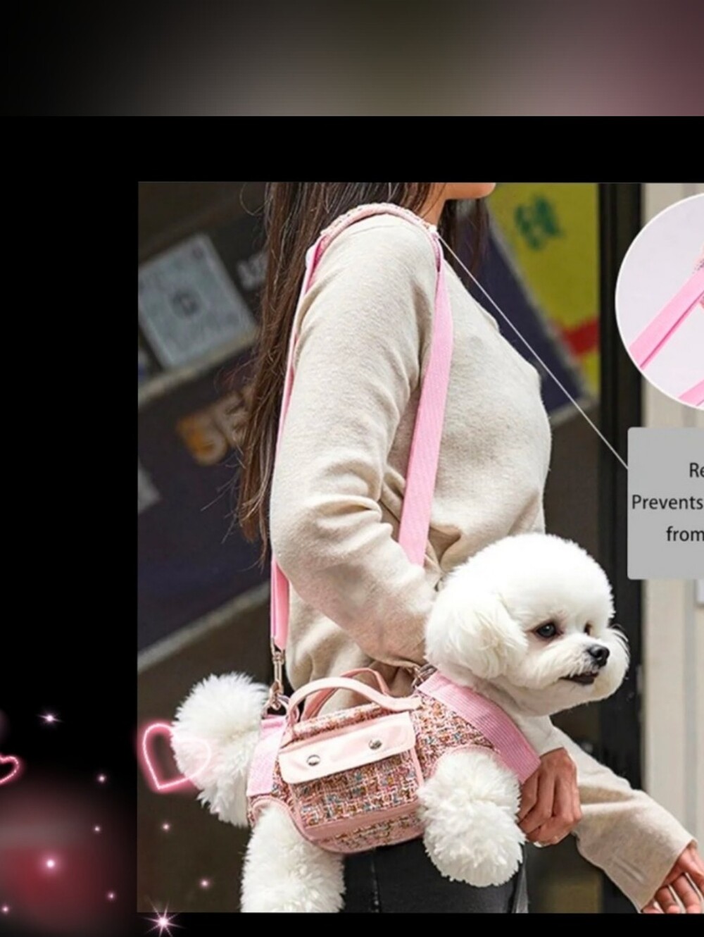 Stylish Shoulder Crossbodys Dog Carrier/ Bag Lift Harness  Backpack for Travel